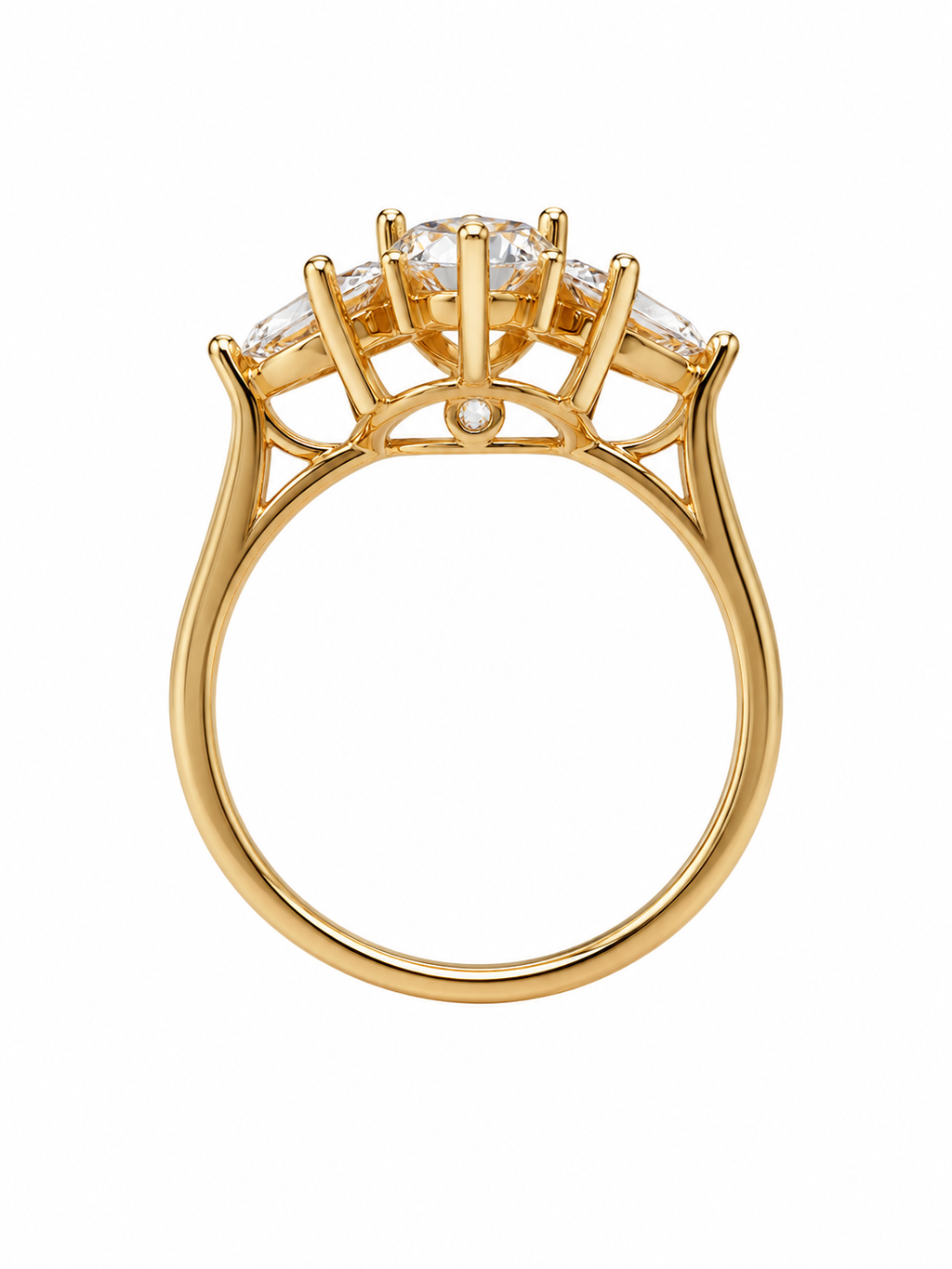 Elle Éternelle SUNBURST — Certified 2.67 CT Moissanite Engagement Ring