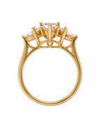Elle Éternelle SUNBURST — Certified 2.67 CT Moissanite Engagement Ring