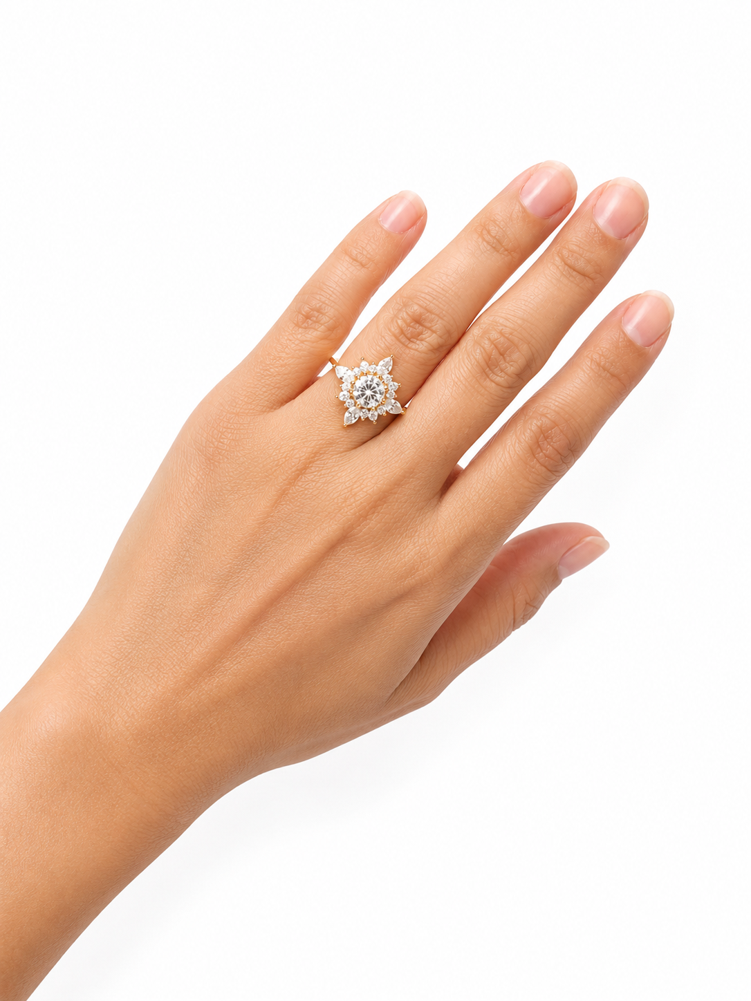 Elle Éternelle SUNBURST — Certified 2.67 CT Moissanite Engagement Ring