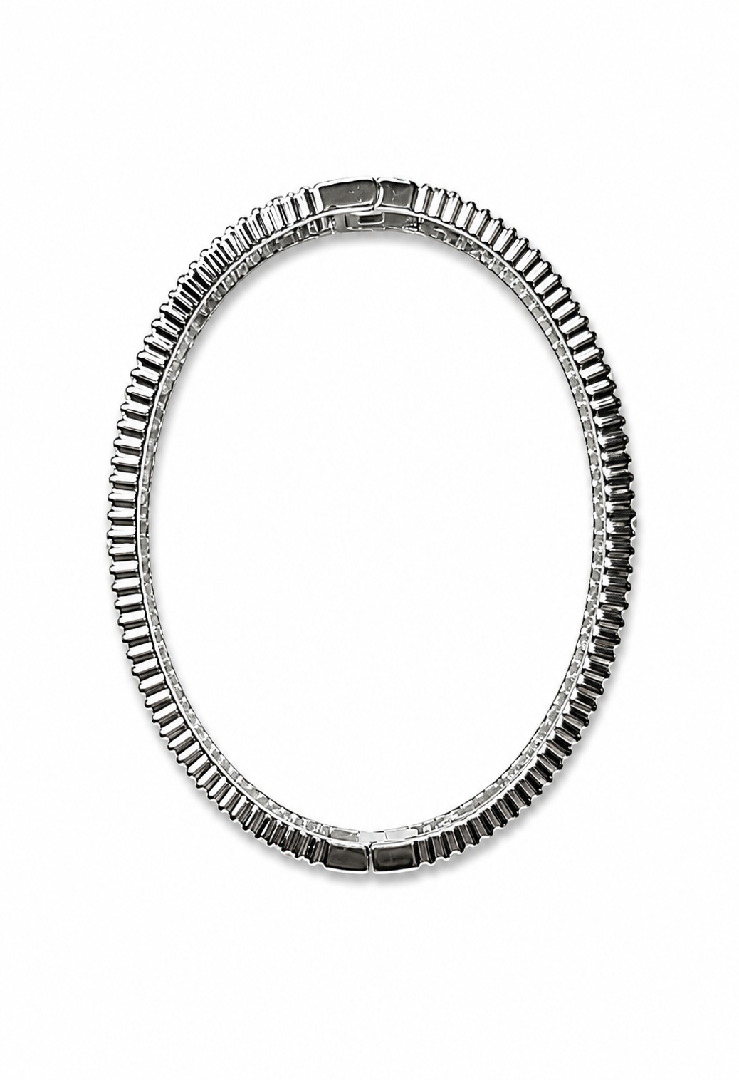 Stella Openwork Bangle Bracelet with Bezel-Set CZ Flowers, Milgrain Detail & Ribbed Edges