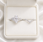 Elle Éternelle Fleur Marquise Bridal Set – Engagement Ring & Matching Wedding Band
