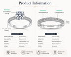 Elle Éternelle Éclat Round Moissanite Victoria Bridal Set – Engagement Ring & Matching Wedding Band