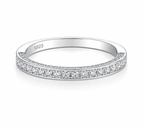 Elle Éternelle Éclat Round Moissanite Victoria Bridal Set – Engagement Ring & Matching Wedding Band