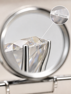 [PRE ORDER] FORGET-ME-NOT Three-Stone Moissanite Engagement Ring, 3.1 CT Oval Cut