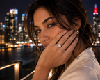 HEIRESS Emerald-Cut Certified Moissanite Engagement Ring – 4.34 CT