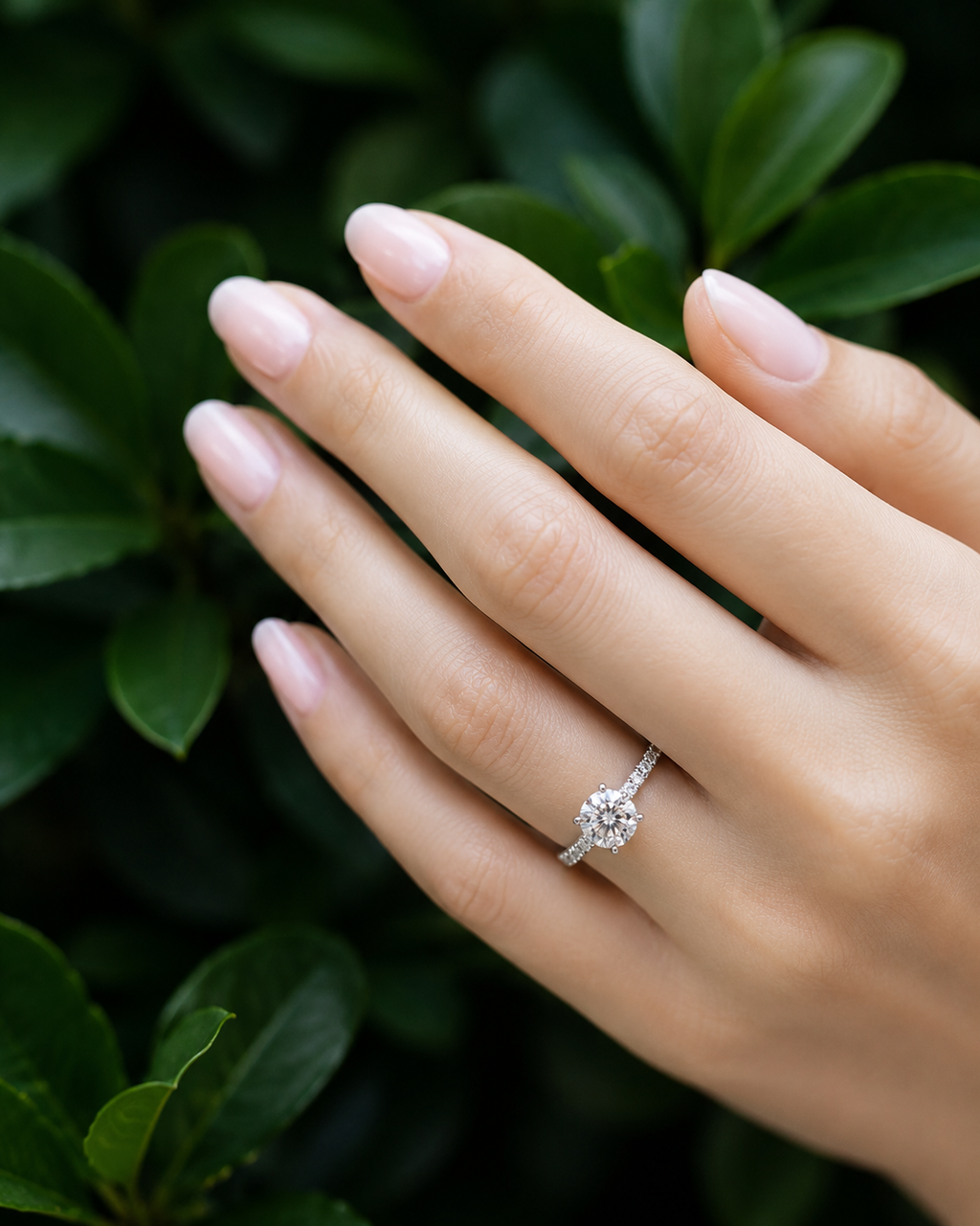 VICTORIA - 2 CT Round Brilliant Moissanite Engagement Ring