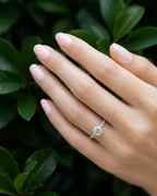 VICTORIA - 2 CT Round Brilliant Moissanite Engagement Ring
