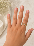 STELLA Elle Éternelle Floral Openwork Ring AAA CZ