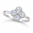 [PRE-ORDER] JULIETTE -Four-leaf Clover Mossanite 925 Sterling Silver