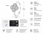 [PRE-ORDER] JULIETTE -Four-leaf Clover Mossanite 925 Sterling Silver