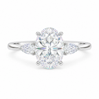 [PRE-ORDER] Forgetmenot -3.1 CT Oval Cut Moissanite Engagement Ring