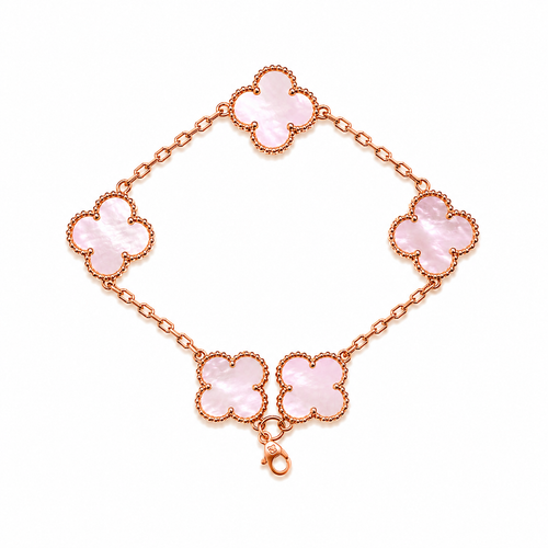 CELESTE Heritage Bloom Bracelet 14K Rose Gold Plated