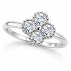 JULIETTE -Four-leaf Clover Mossanite 925 Sterling Silver