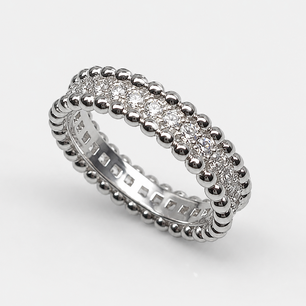 Emma Pavé Stacking Eternity Band Ring