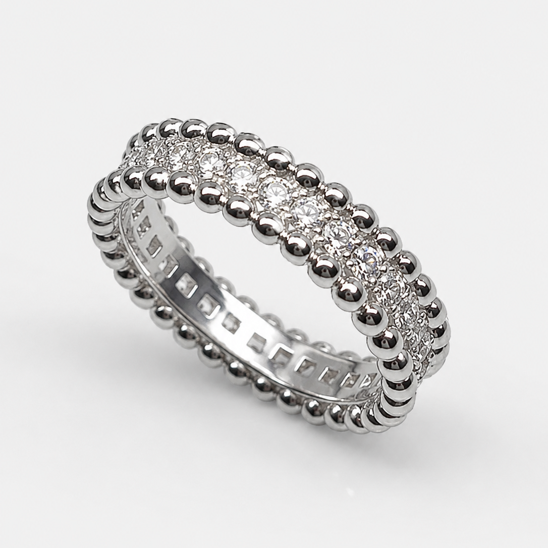 Emma Pavé Stacking Eternity Band Ring
