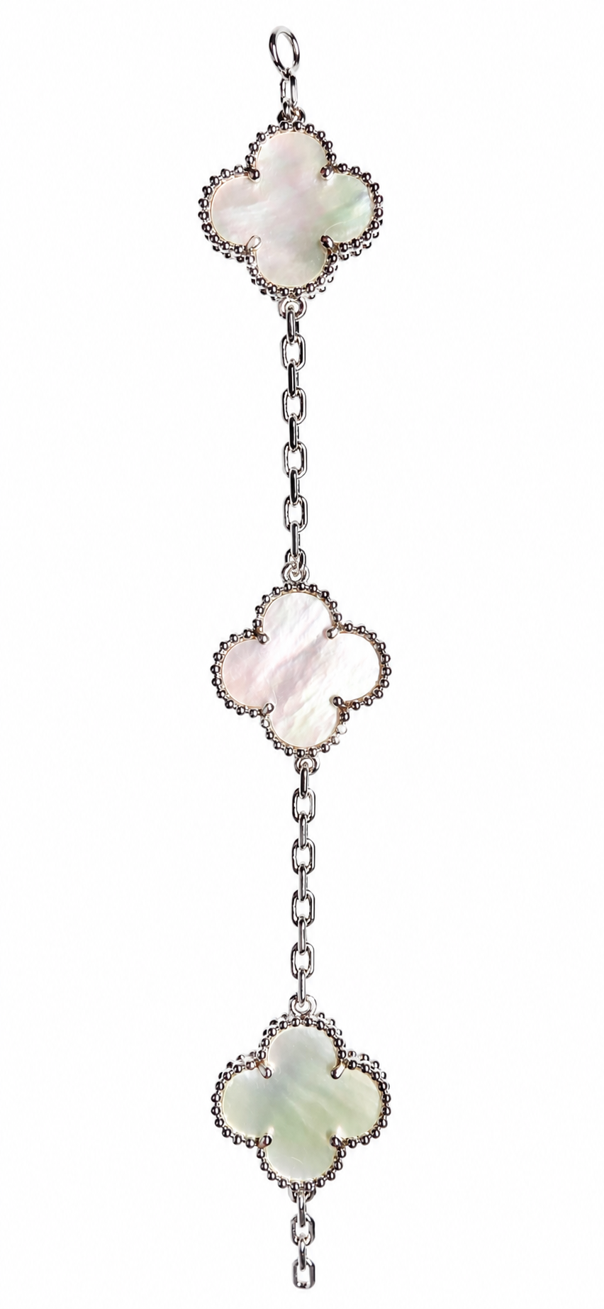 CELESTE Heritage Bloom Bracelet 14K White Gold Plated