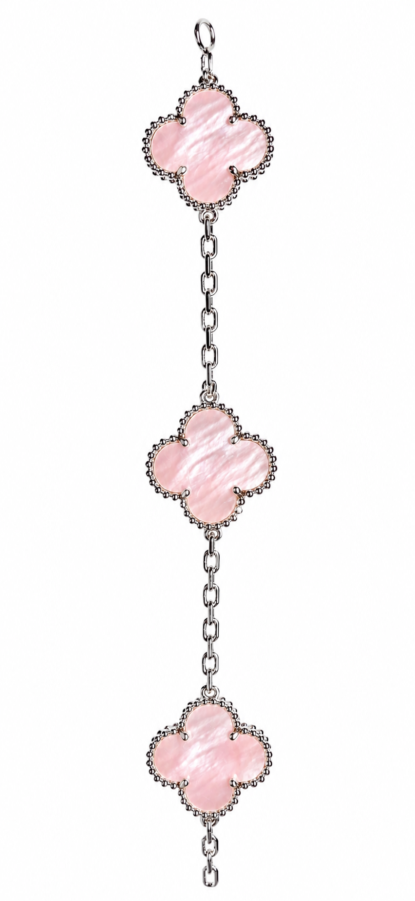 CELESTE Heritage Bloom Bracelet 14K White Gold Plated