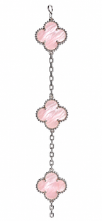 CELESTE Heritage Bloom Bracelet 14K White Gold Plated