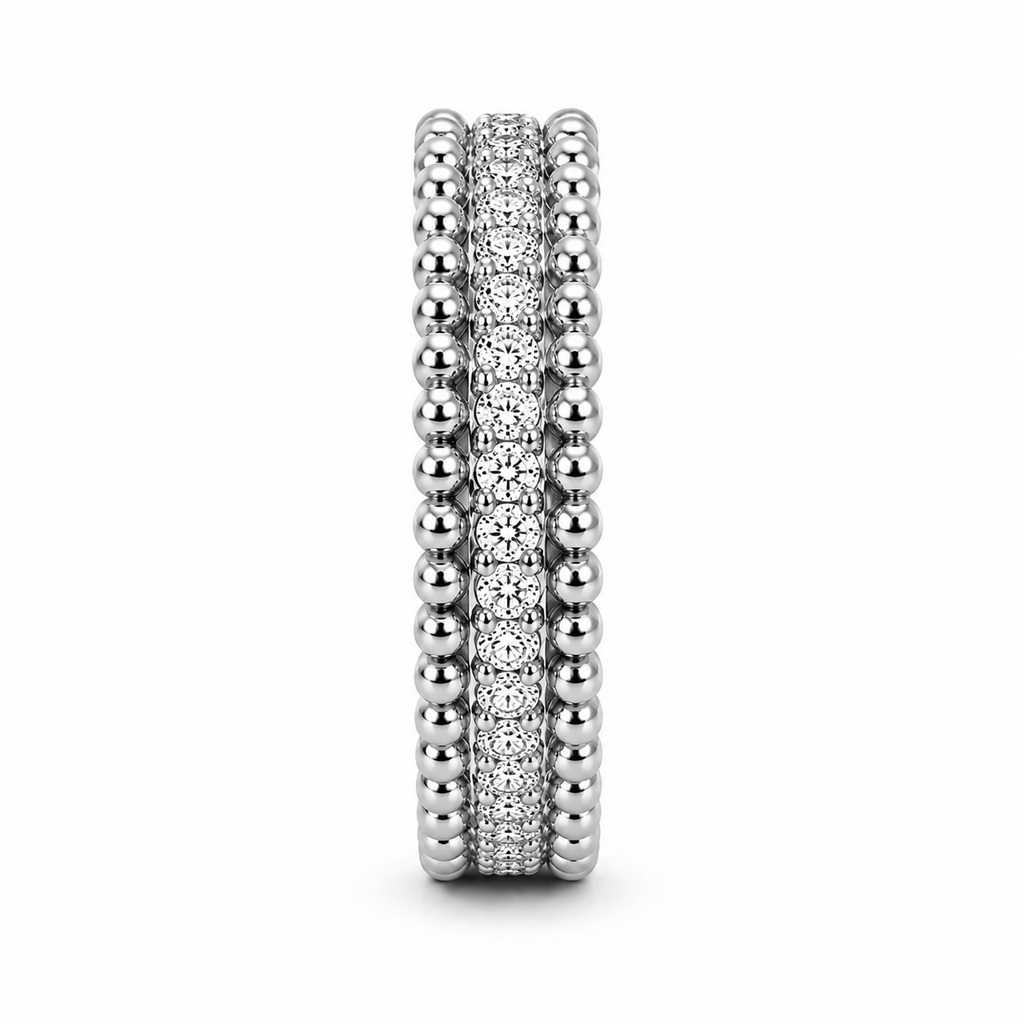 Emma Pavé Stacking Eternity Band Ring
