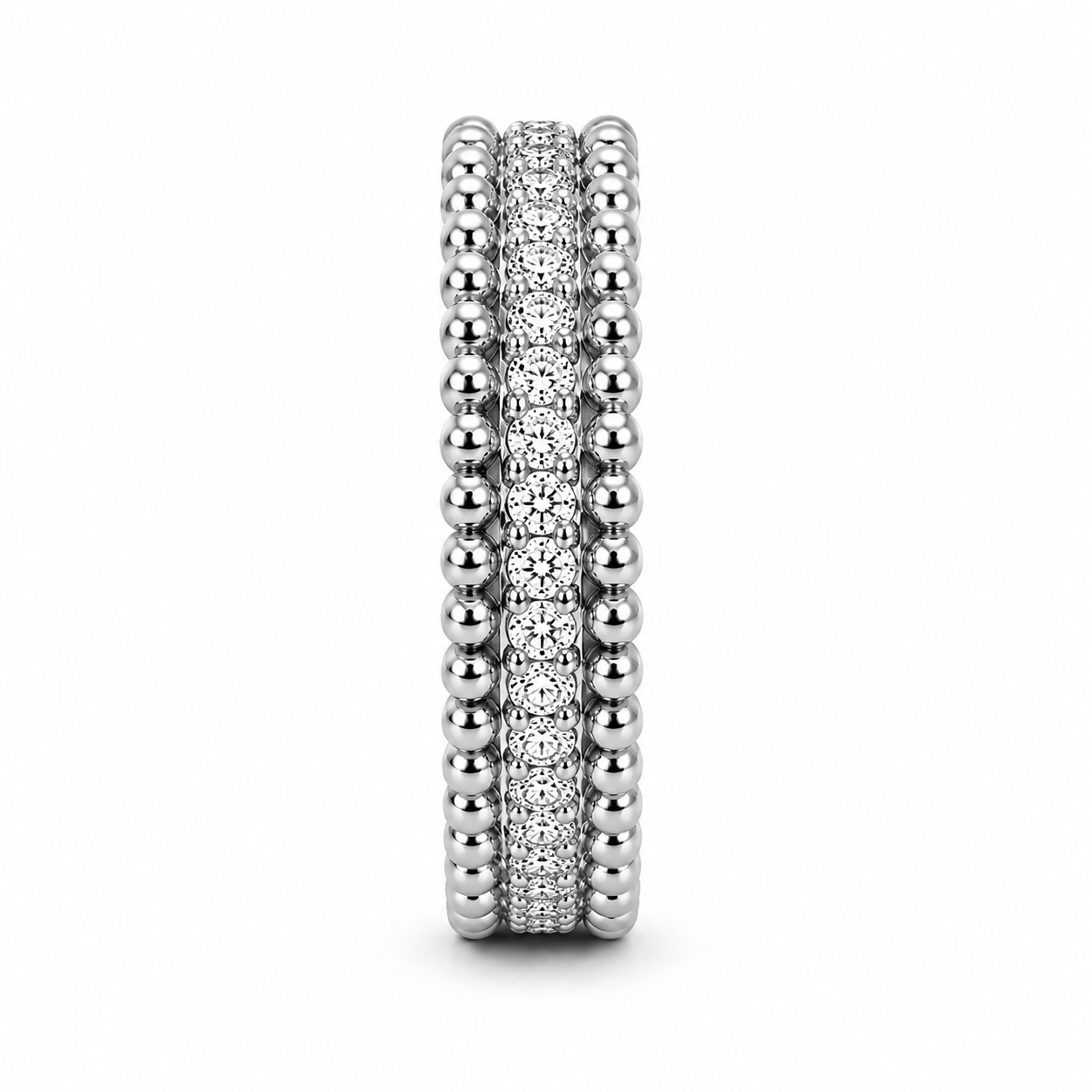 Emma Pavé Stacking Eternity Band Ring