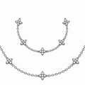FELICIA S925 Floral Necklace & Bracelet Set