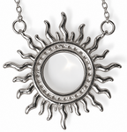 SOLEIL - Sun Pendant Necklace (Rhoduim/18K Yellow Gold)