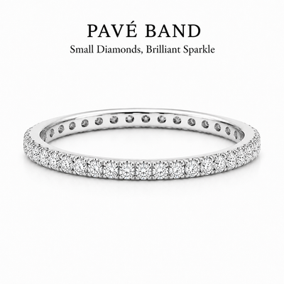 Circle Pavé (Moissanite)