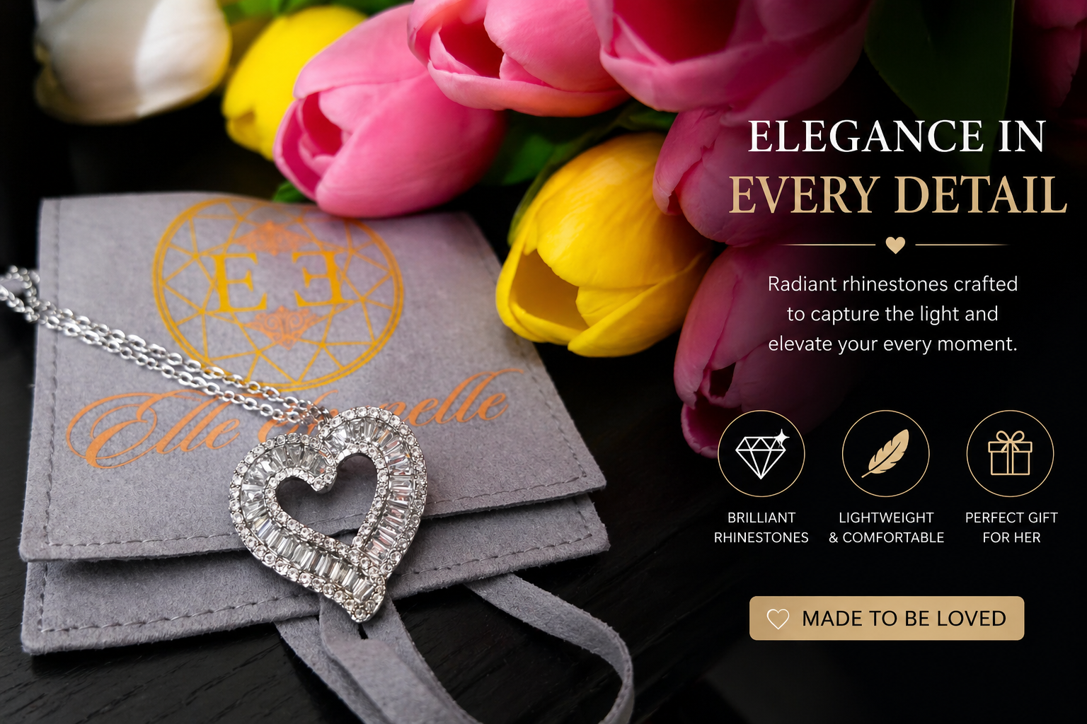 Elle Éternelle Heart Pendant Necklace