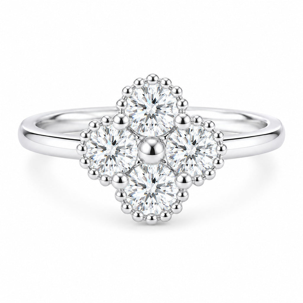 JULIETTE -Four-leaf Clover Mossanite 925 Sterling Silver