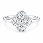 JULIETTE -Four-leaf Clover Mossanite 925 Sterling Silver