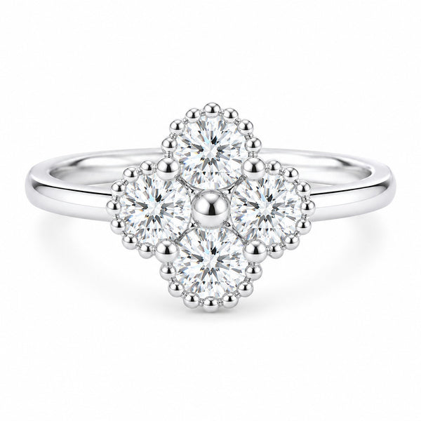 JULIETTE -Four-leaf Clover Mossanite 925 Sterling Silver
