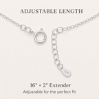 ANNA Interlocking Circle Necklace-Rhodium Plated