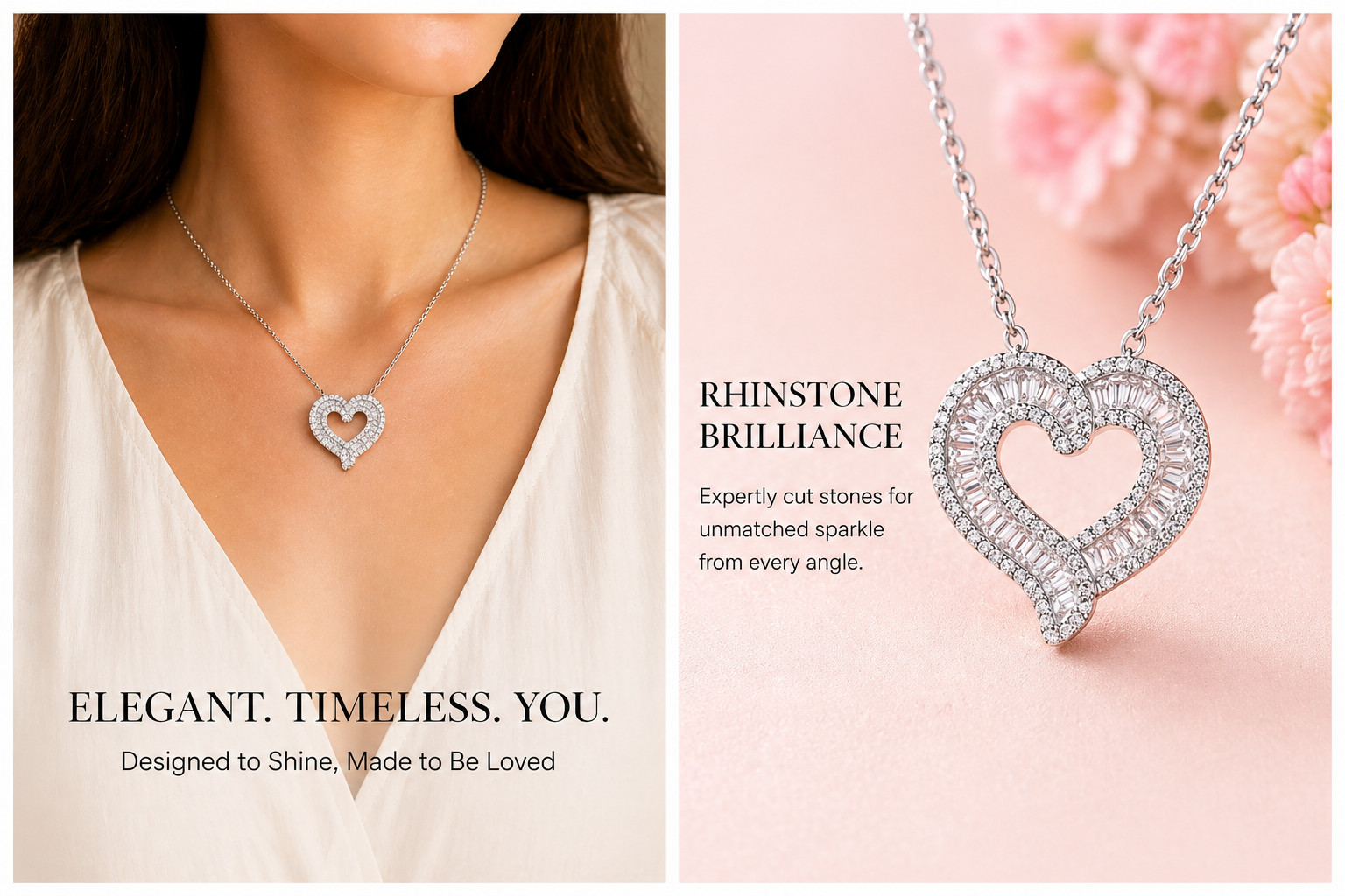 Elle Éternelle Heart Pendant Necklace