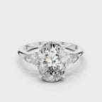 [PRE-ORDER] Forgetmenot -3.1 CT Oval Cut Moissanite Engagement Ring