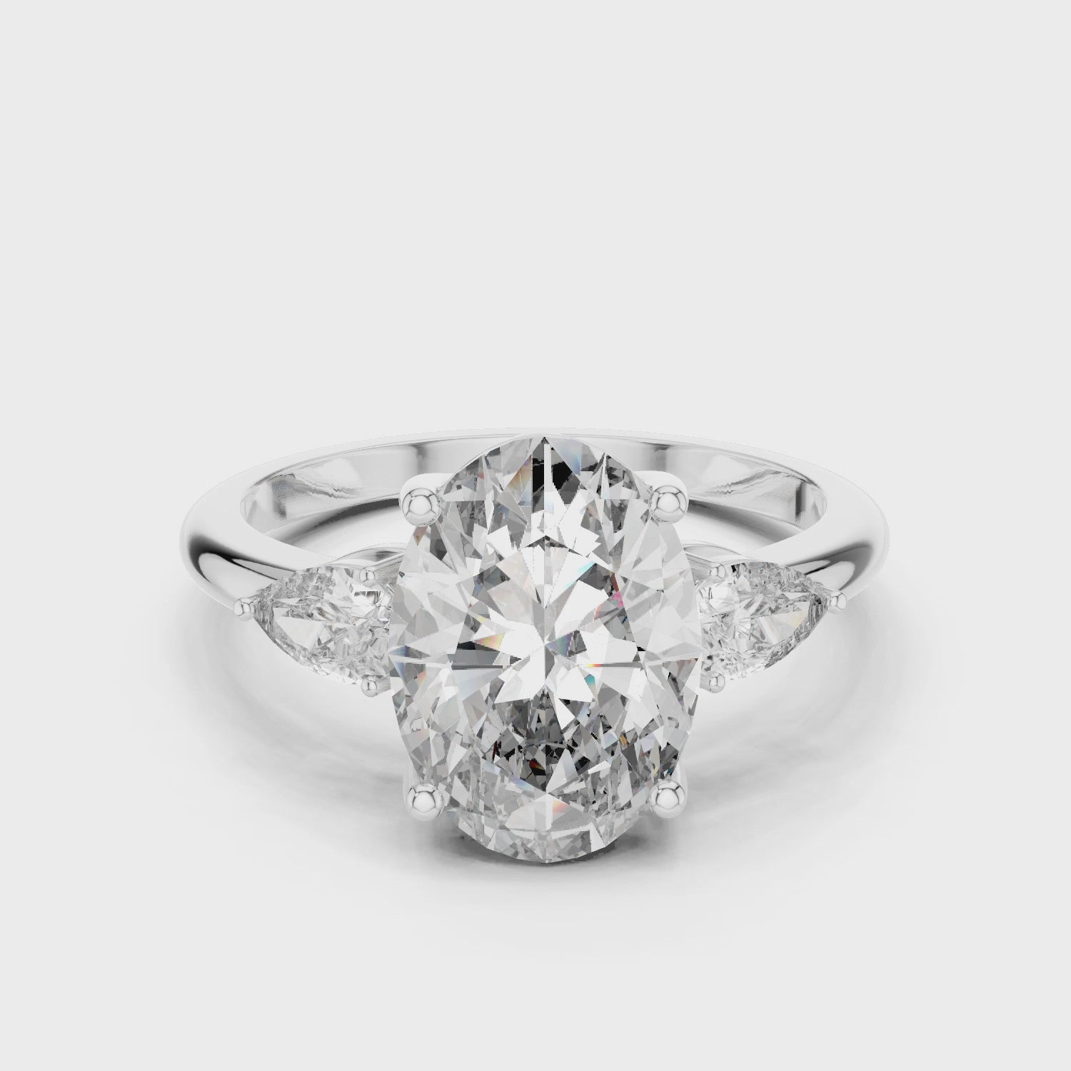 [PRE-ORDER] Forgetmenot -3.1 CT Oval Cut Moissanite Engagement Ring