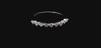 Eternity Band -Half Round Stone Band 925 Sterling Silver 0.27 CT
